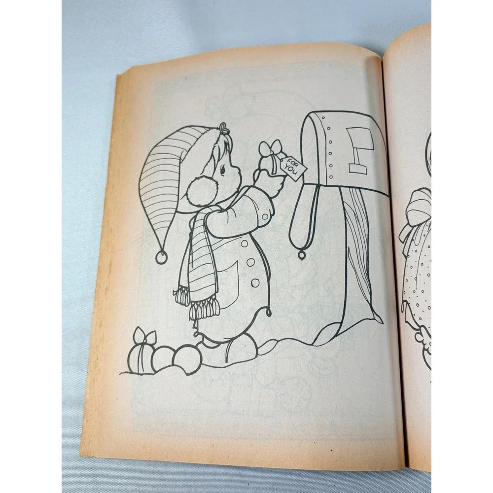 Precious Moments Caring and Sharing Coloring Book Merrigold Press Vintage 1980s